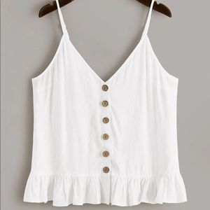 Button Front Cami Top